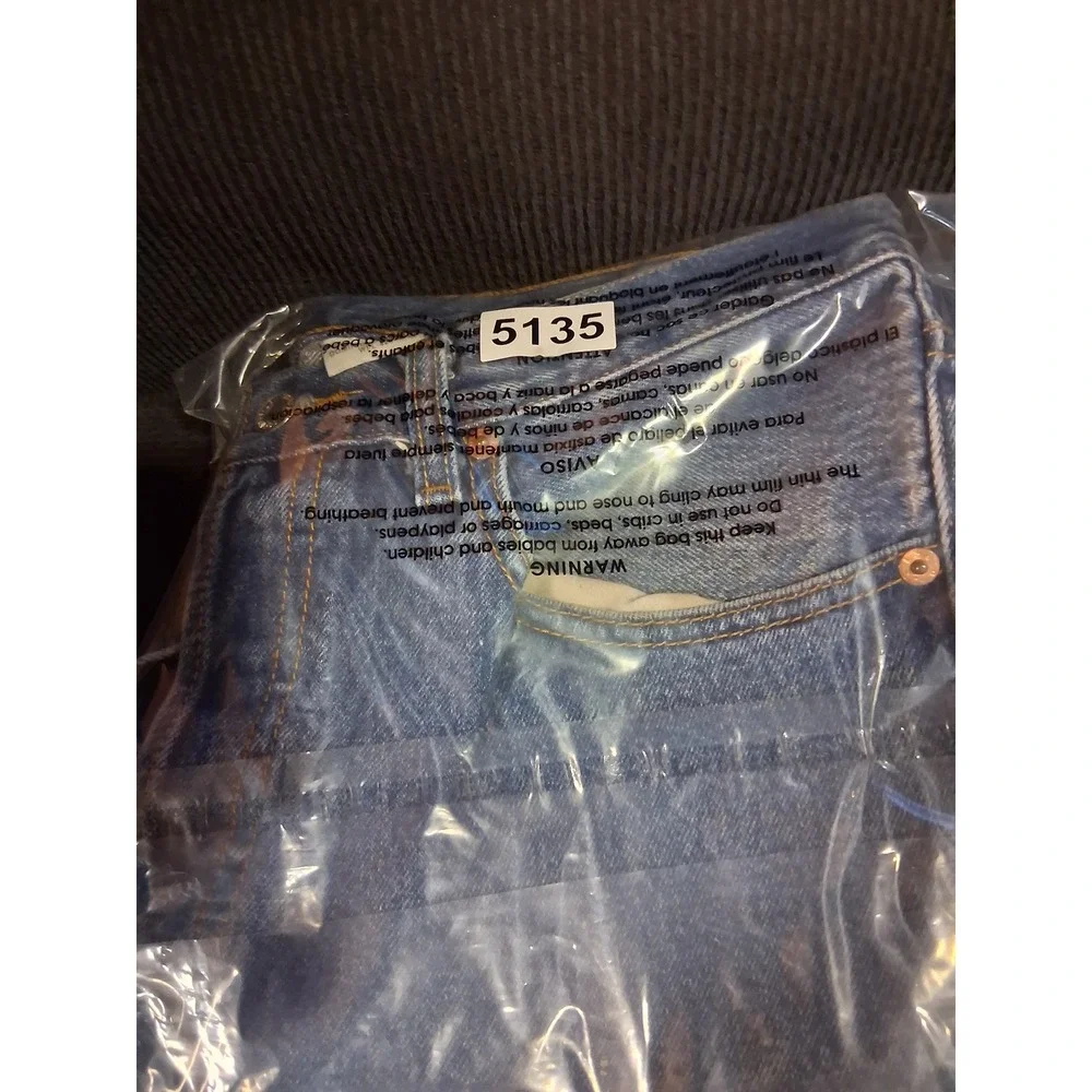 Levis 501 Original Fit Jeans Mens 33x31 Blue Denim Button Fly Straight‎ Leg